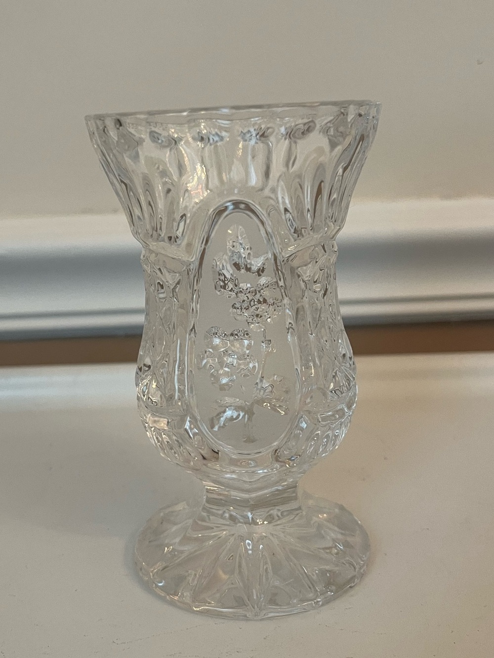 Vintage Zajecar Crystal Bud Vase